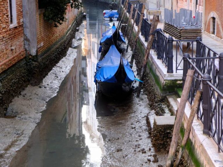 Boats stranded as Venice’s famous canals dry up, Report The Intelligencer